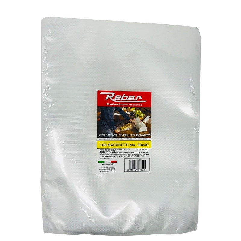 REBER BUSTA 100 SACCHETTI GOFFRATI cm.30x40