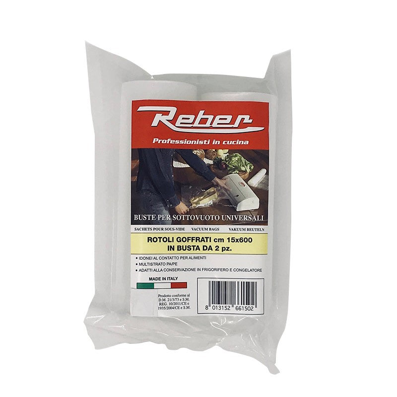 REBER BUSTA 2 ROTOLI GOFFRATI cm.15x600
