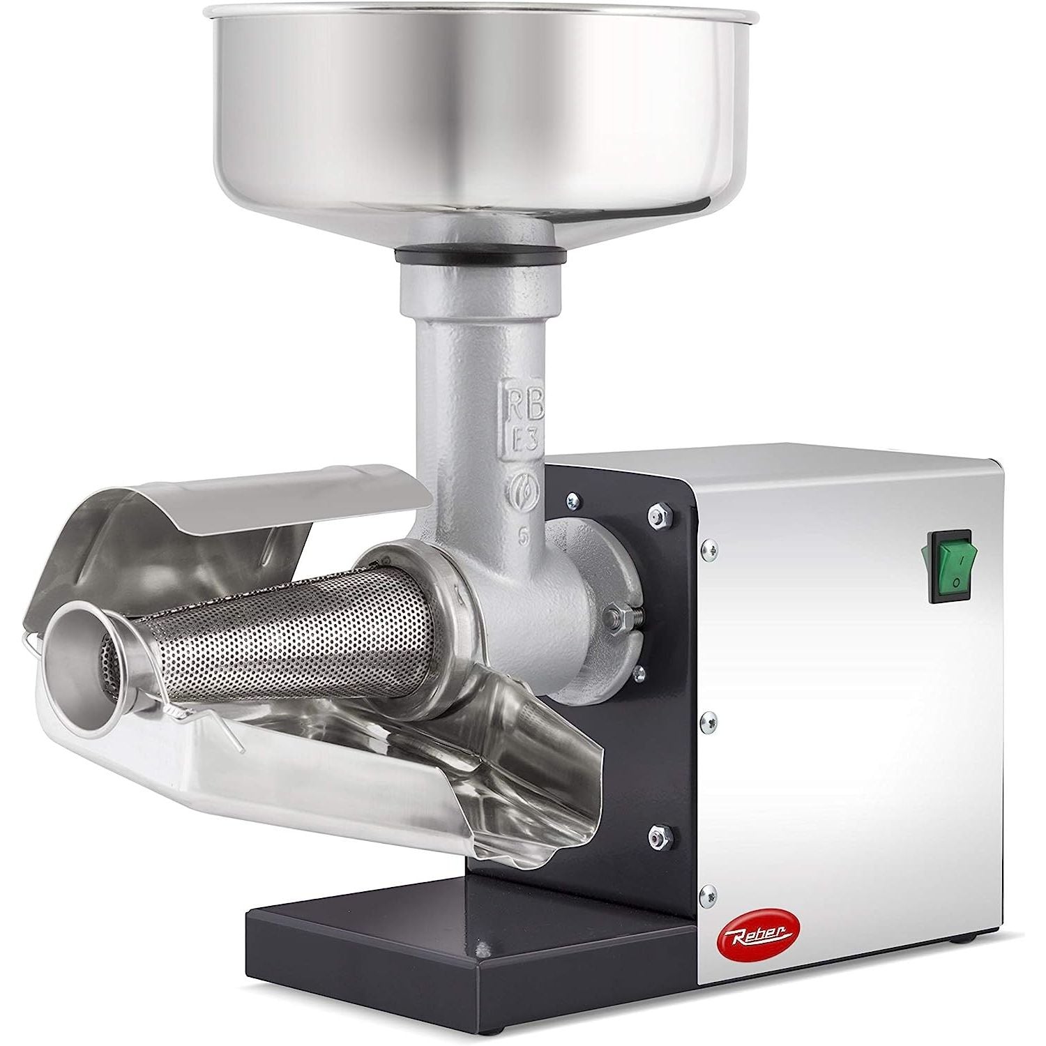REBER 10900 N PASSAPOMODORO ELETTRICO CARENATO INOX E ACCESSORI INOX