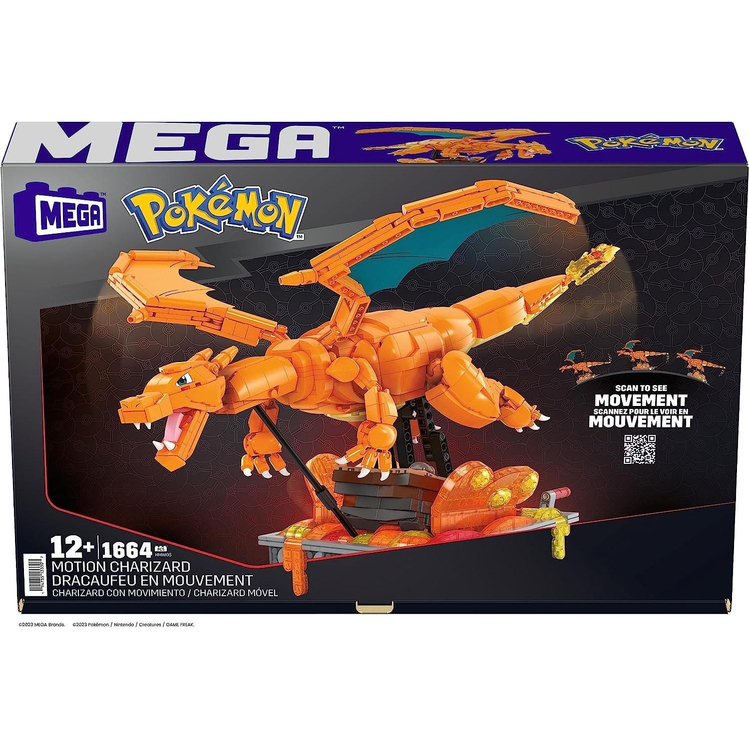 Mega Pokémon Kinetic Charizard, set da costruzione da 1664 pezzi