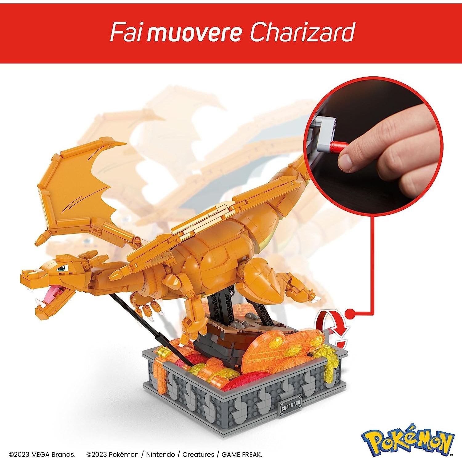 Mega Pokémon Kinetic Charizard, set da costruzione da 1664 pezzi