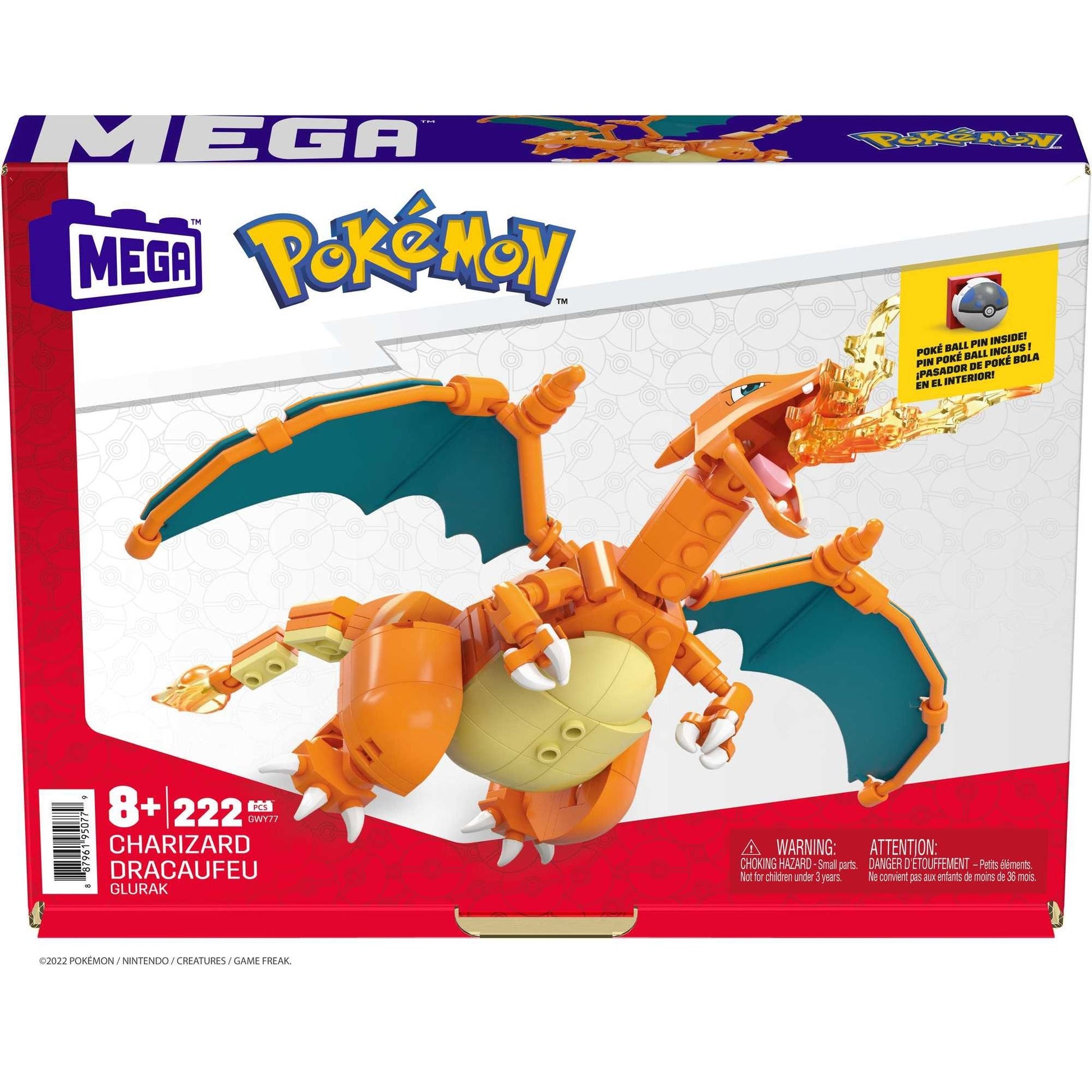 Mega Pokémon Charizard Set da Costruzione, 10cm