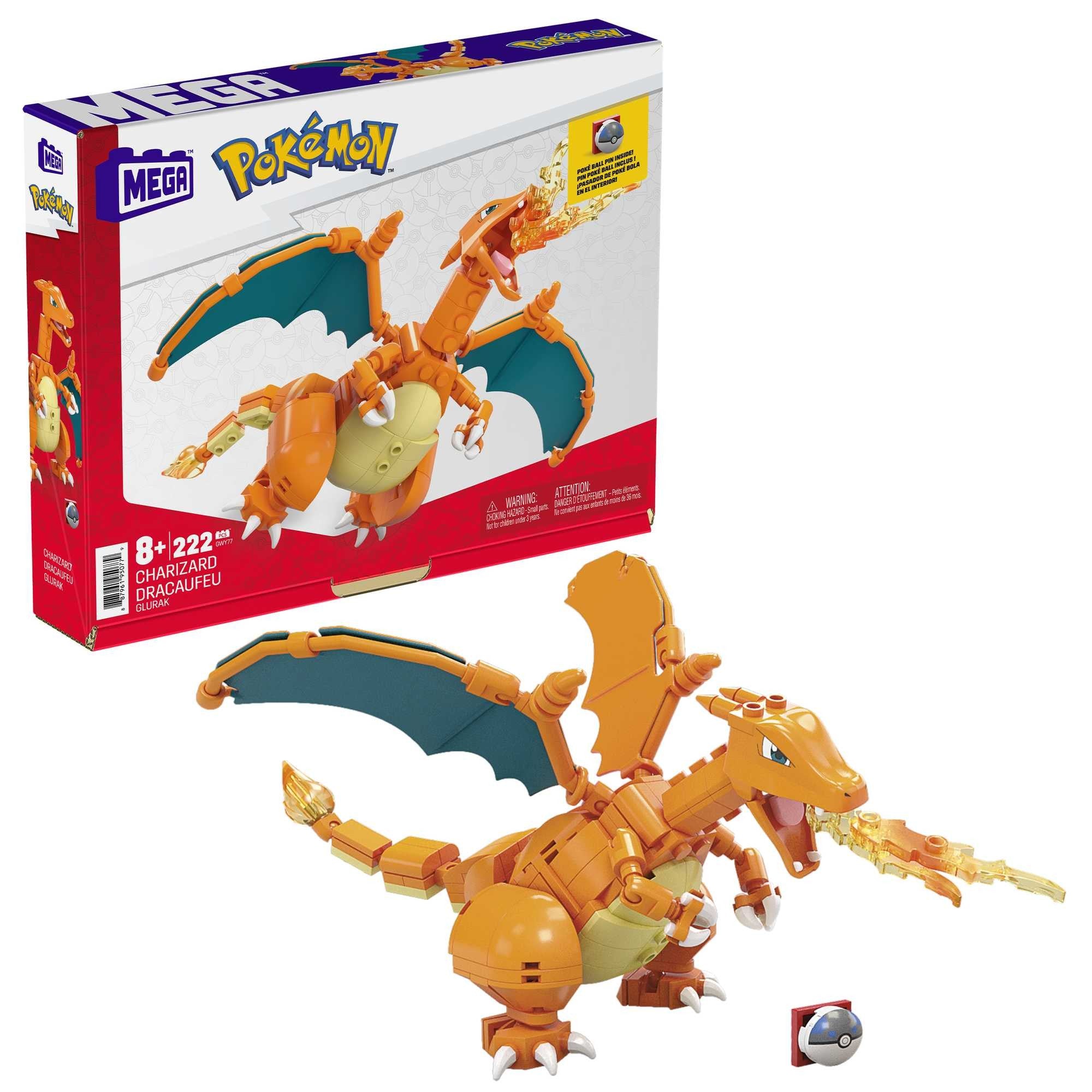 Mega Pokémon Charizard Set da Costruzione, 10cm