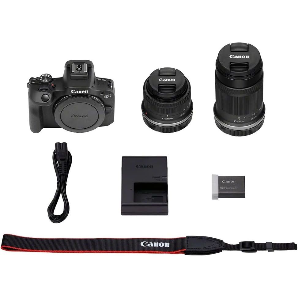 CANON EOS R100 + RF 18-45mm + 55-210mm GARANZIA UFFICIALE 2 ANNI ITALIA