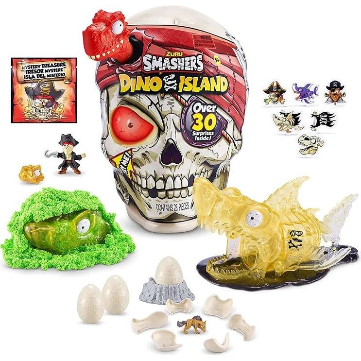 Smashers Dino Island Teschio Gigante, Multicolore