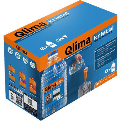 Qlima Kristal Combustibile Per Stufe Portatili Inodore 12 Litri - 6x2Litri