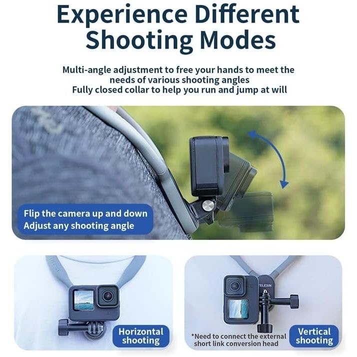 Telesin SUPPORTO A COLLANA MAGNETICO per Insta360 e GoPro