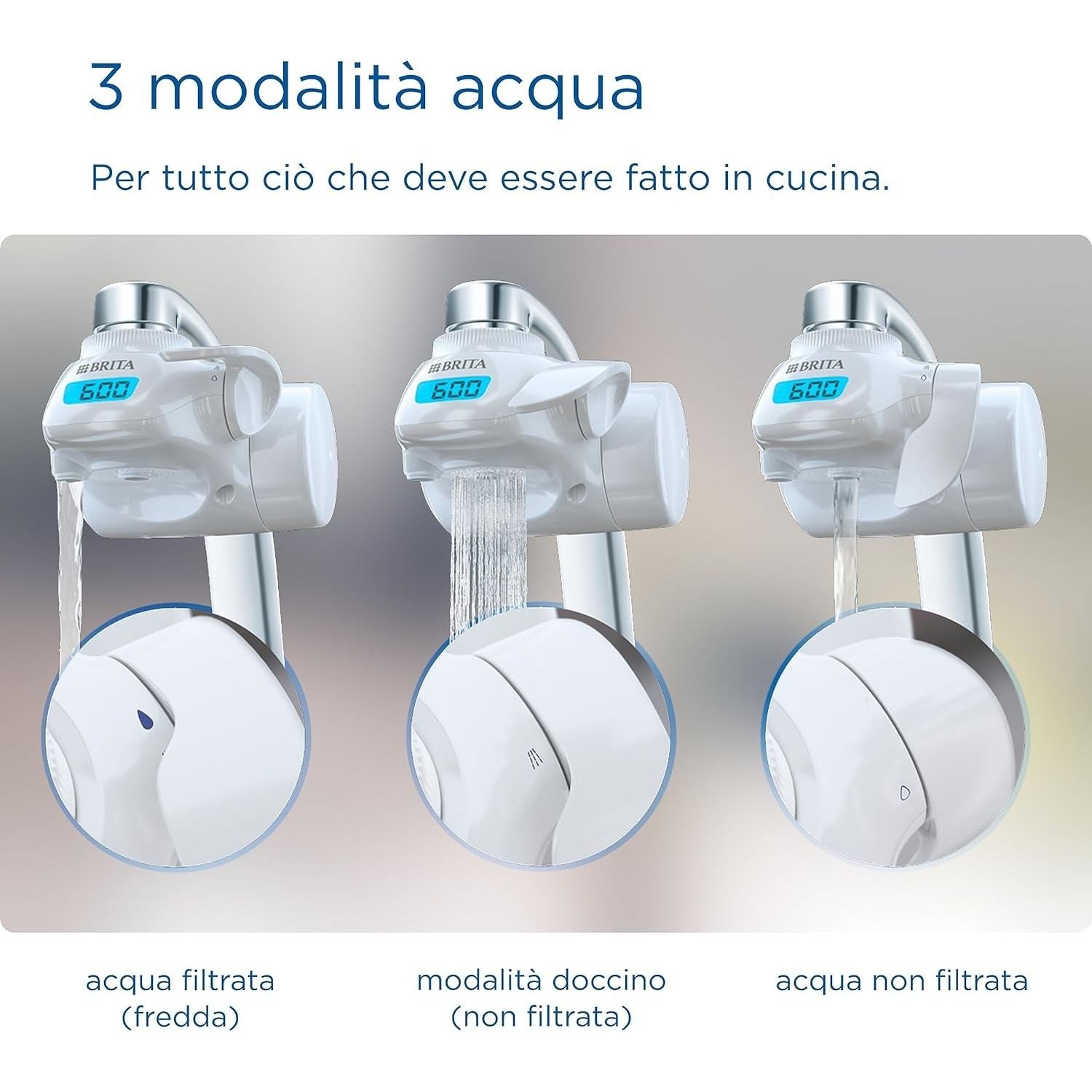 Brita Sistema Filtrante On Tap Pro V-MF per Il Rubinetto + 1 Filtro OMAGGIO (TOTALE 2 FILTRI)