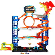Hot Wheels City Mega Garage Playset con quattro livelli e Drago