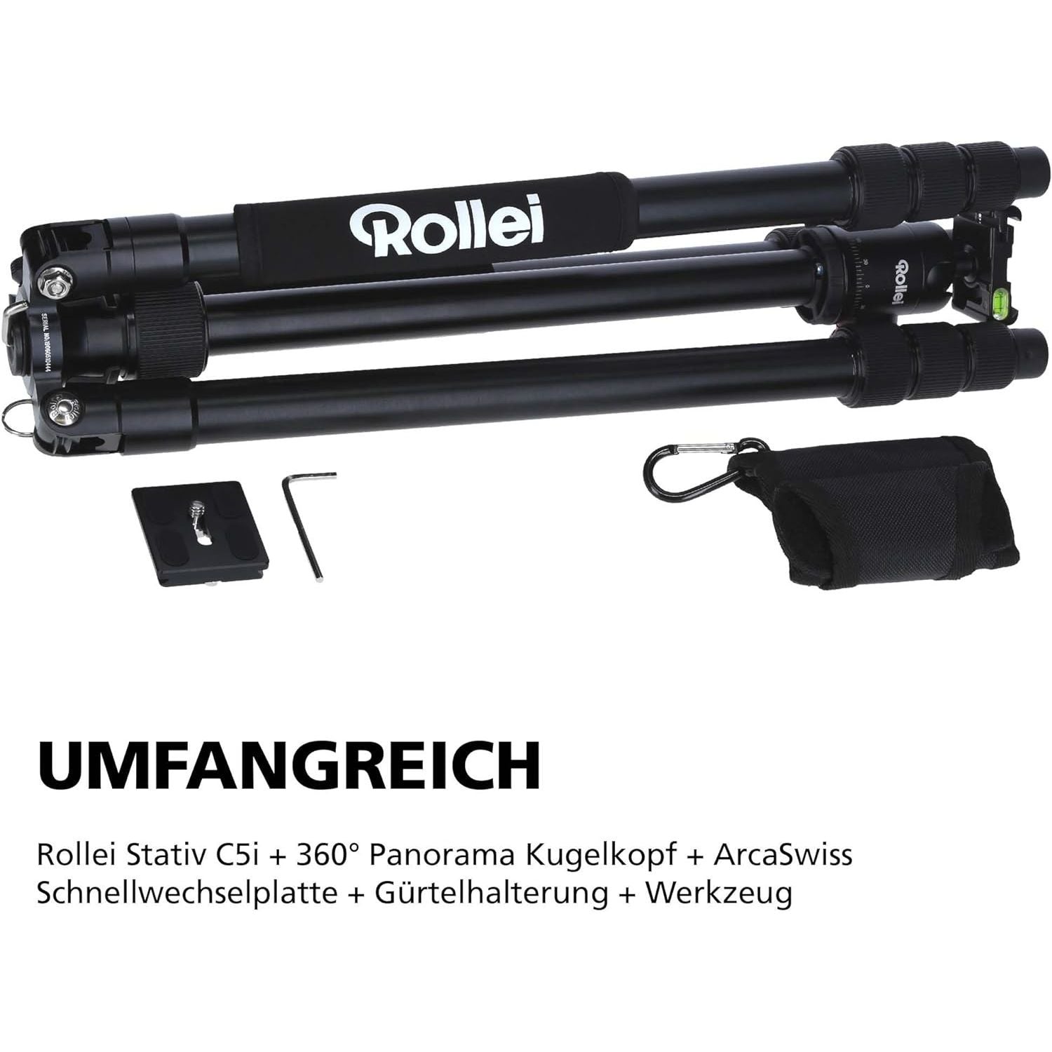 ROLLEI TREPPIEDE C5I BLACK ALLUMINIO