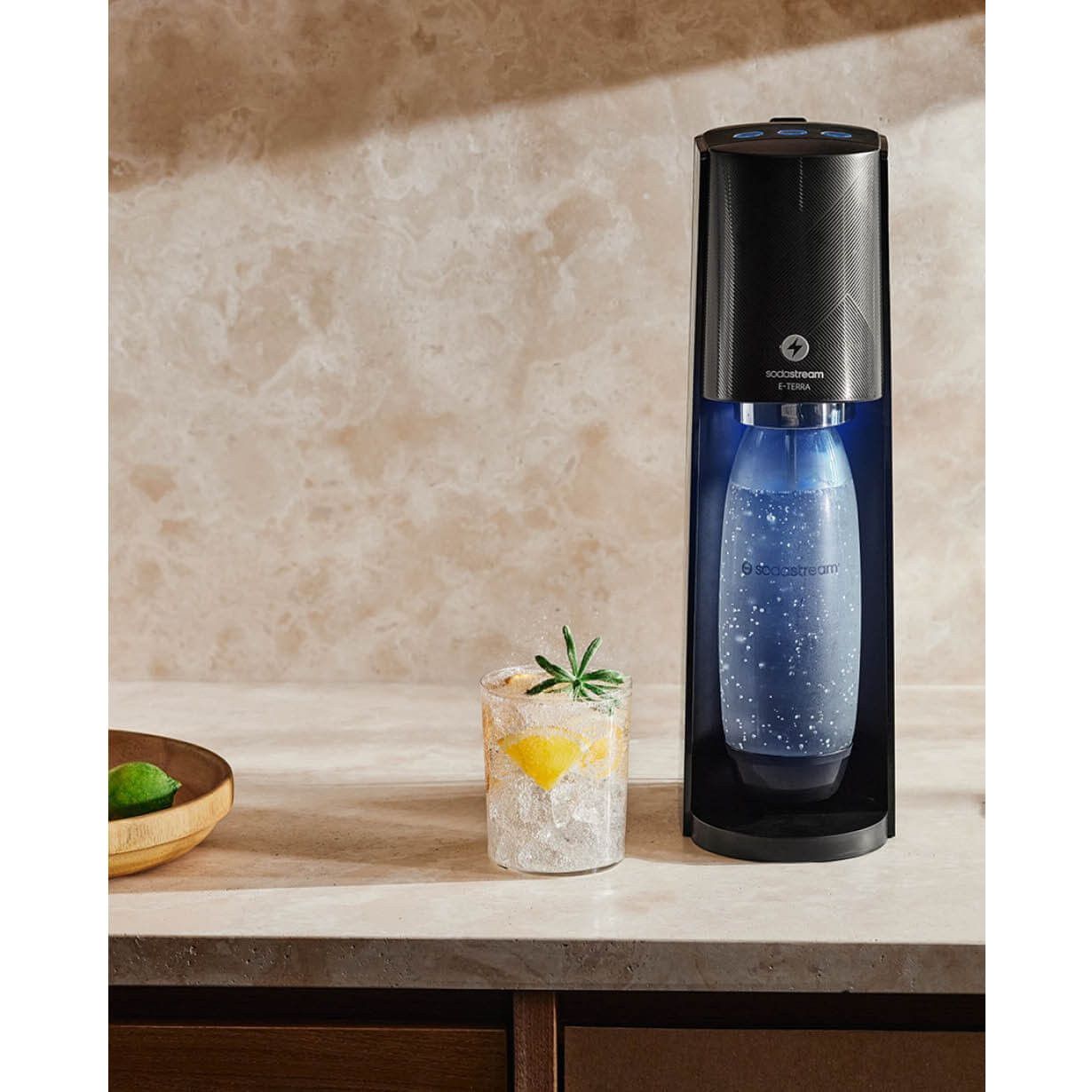 SodaStream Gasatore Elettrico E-Terra Con Led Retro Illuminante