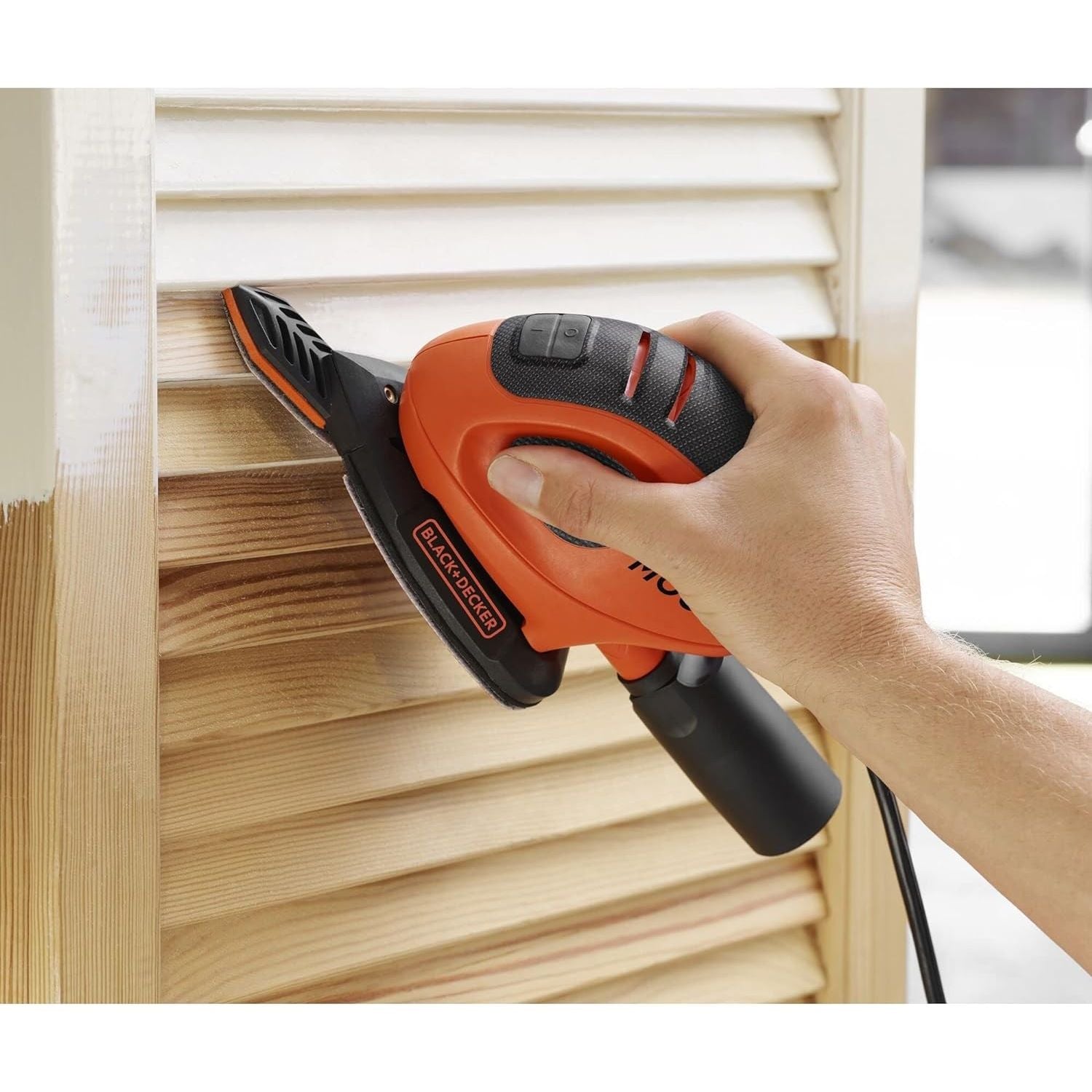 Black+Decker Levigatrice Mouse Multifunzione 55W BEW230BC-QS Con 15 Accessori e Softbag