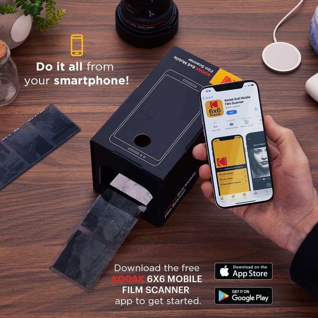 Kodak 6X6 MOBILE FILM SCANNER GARANZIA ITALIA POLYPHOTO 2 ANNI