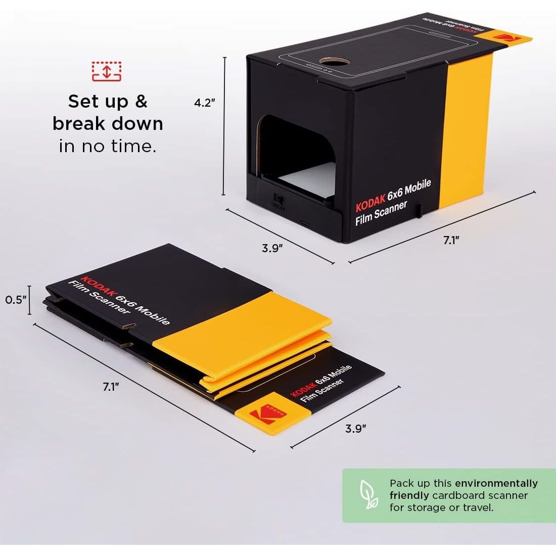 Kodak 6X6 MOBILE FILM SCANNER GARANZIA ITALIA POLYPHOTO 2 ANNI