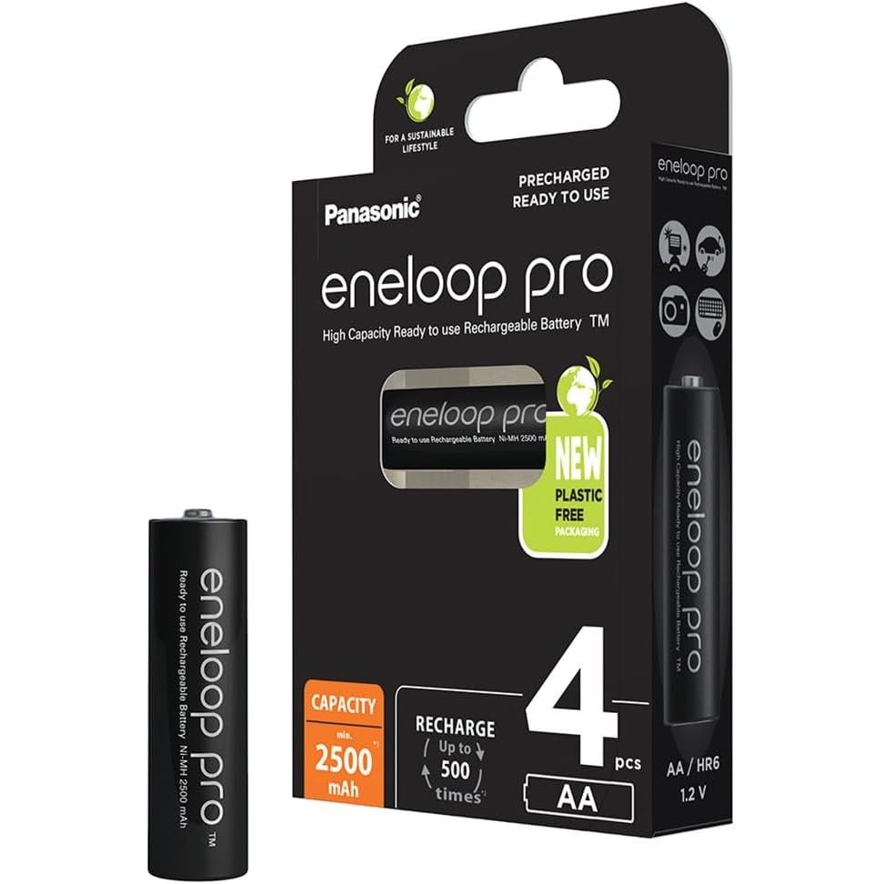 Panasonic eneloop pro AA 2500 mAh Blister da 4 pezzi