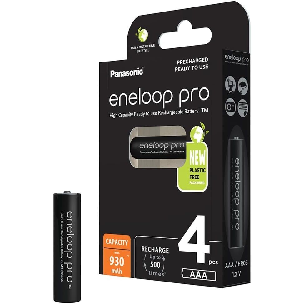 Panasonic eneloop pro AAA 2500 mAh Blister da 4 pezzi