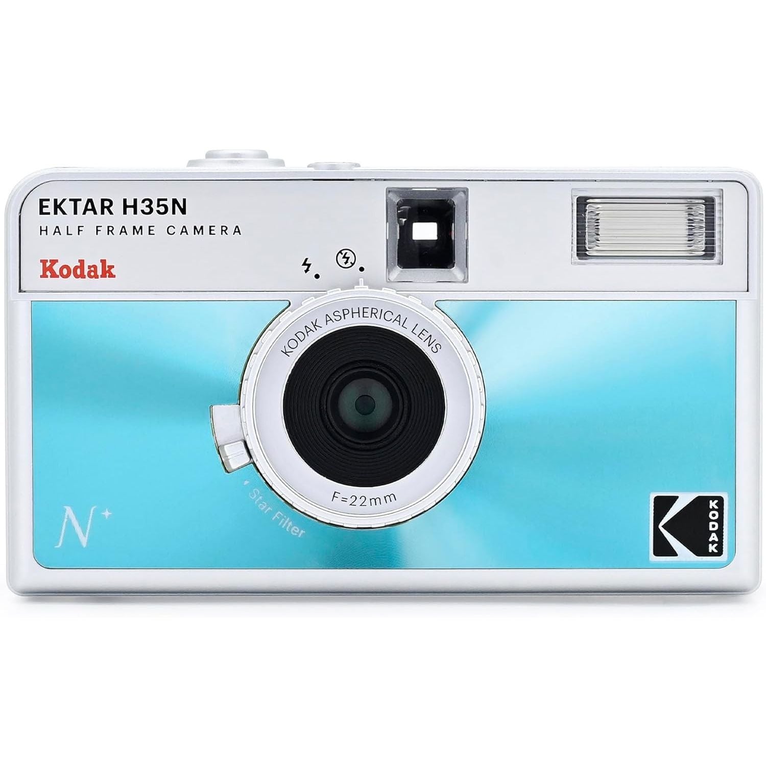 Kodak Film Camera Analogica Ektar H35N GLAZED BLUE HAL FRAME GARANZIA UFFICIALE ITALIA 2 ANNI