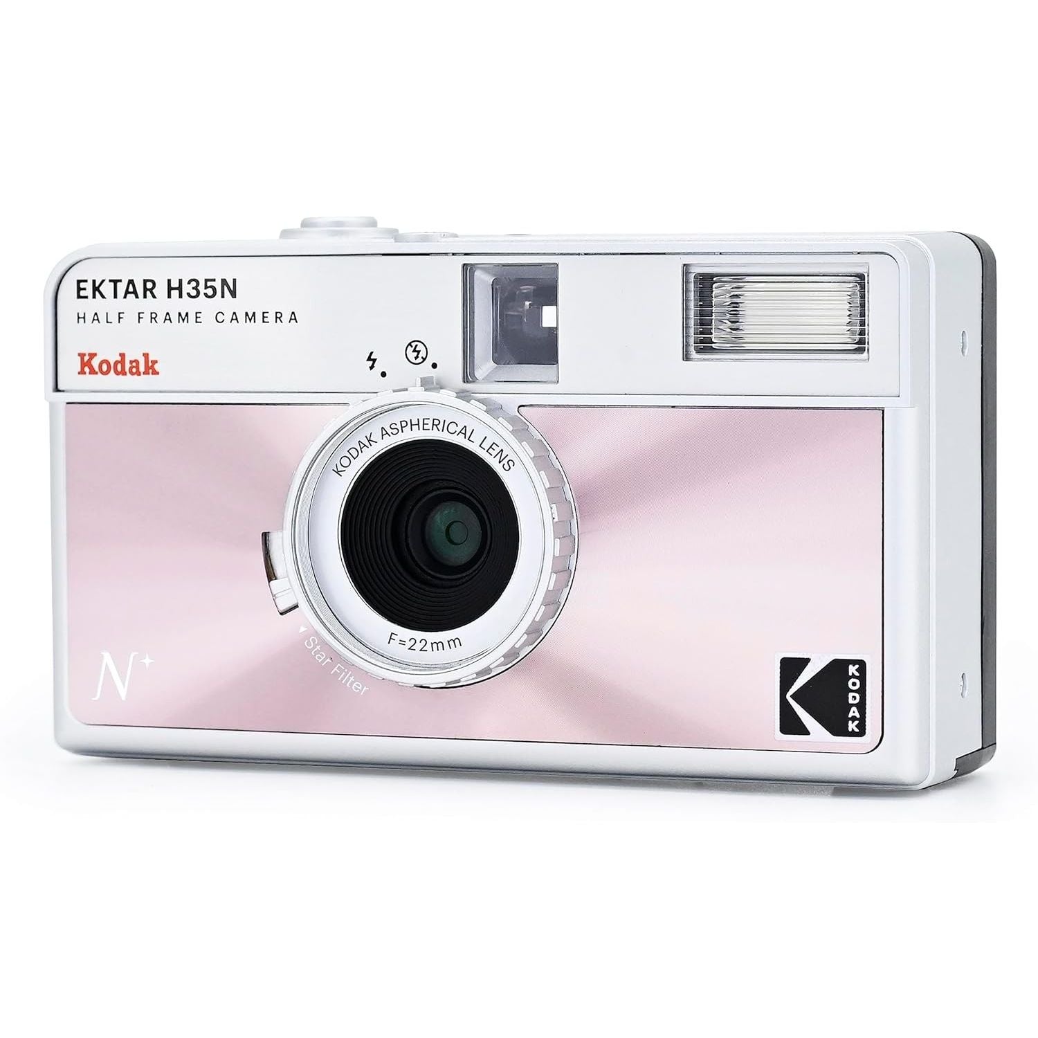 Kodak Film Camera Analogica Ektar H35N GLAZED PINK HAL FRAME GARANZIA UFFICIALE ITALIA 2 ANNI
