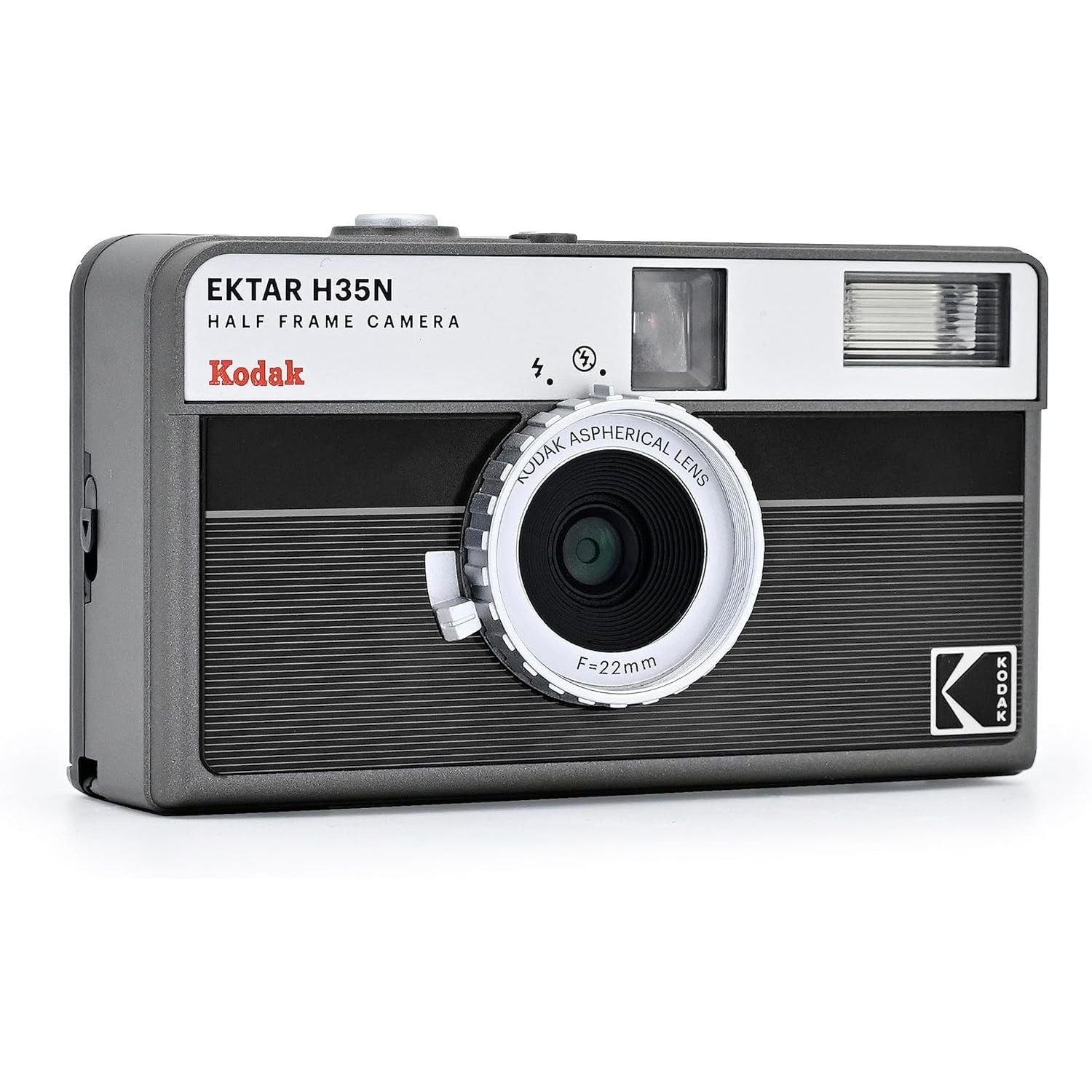 Kodak Film Camera Analogica Ektar H35N STRIPED BLACK HAL FRAME GARANZIA UFFICIALE ITALIA 2 ANNI