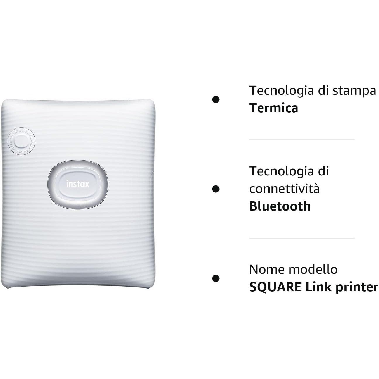 Fujifilm Instax SQUARE Link PRINTER WHITE GARANZIA UFFICIALE ITALIA 2 ANNI