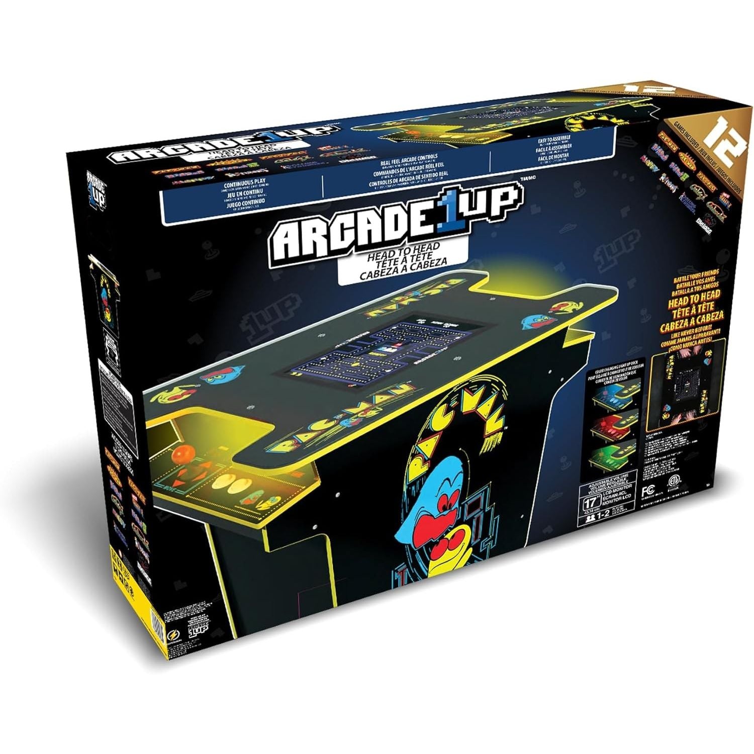 Arcade1UP PAC-MAN HEAD TO HEAD TABLE GARANZIA UFFICIALE POLYPHOTO 2 ANNI