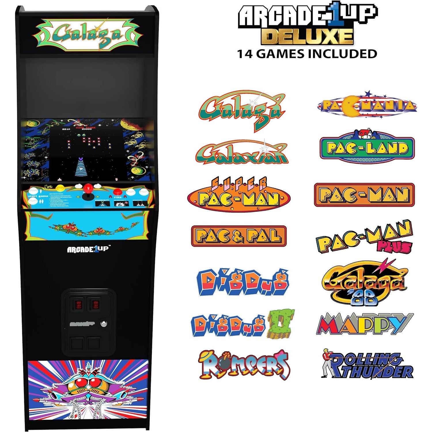 Arcade1UP GALAGA DELUXE GARANZIA UFFICIALE POLYPHOTO 2 ANNI