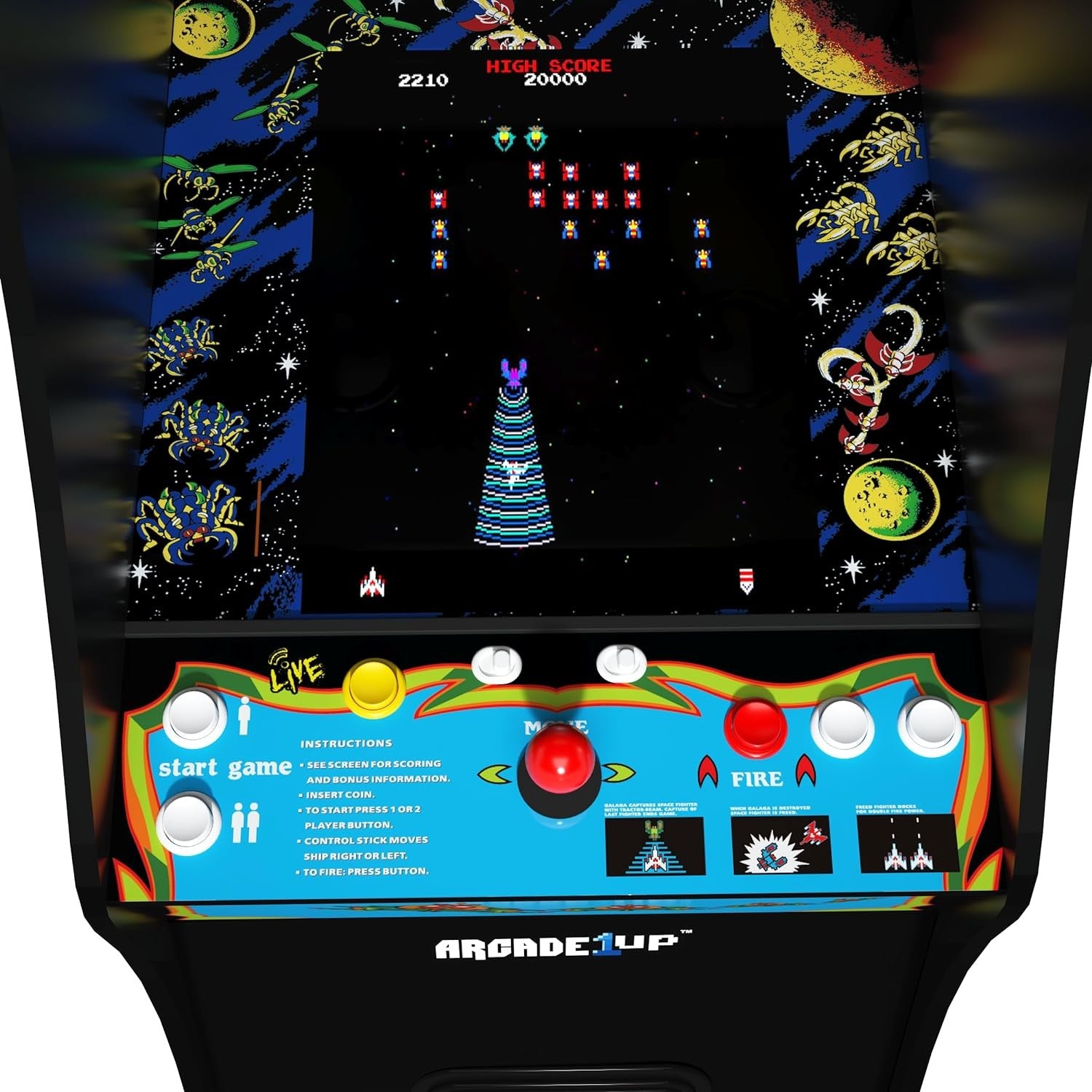 Arcade1UP GALAGA DELUXE GARANZIA UFFICIALE POLYPHOTO 2 ANNI