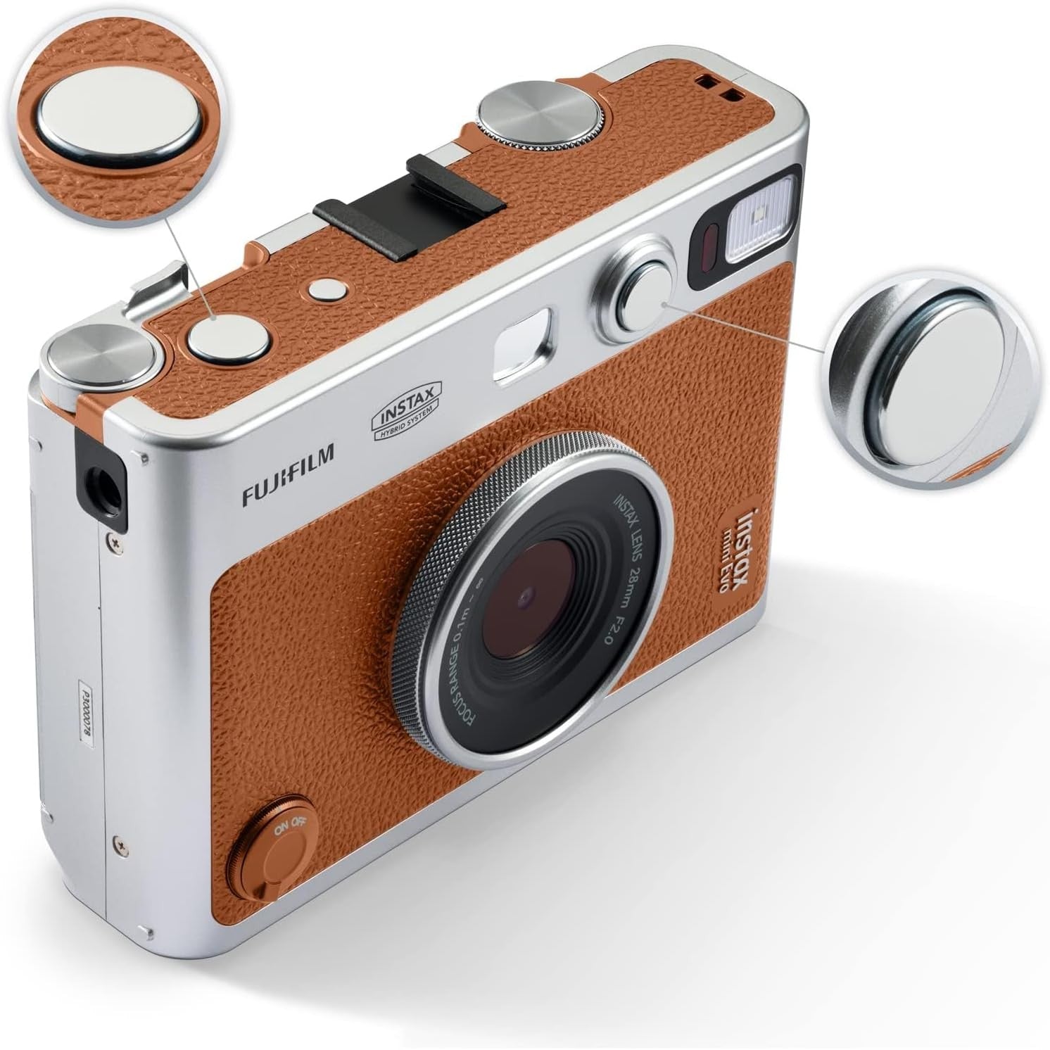 Fujifilm Instax Mini EVO Hybride Brown GARANZIA UFFICIALE 2 ANNI ITALIA