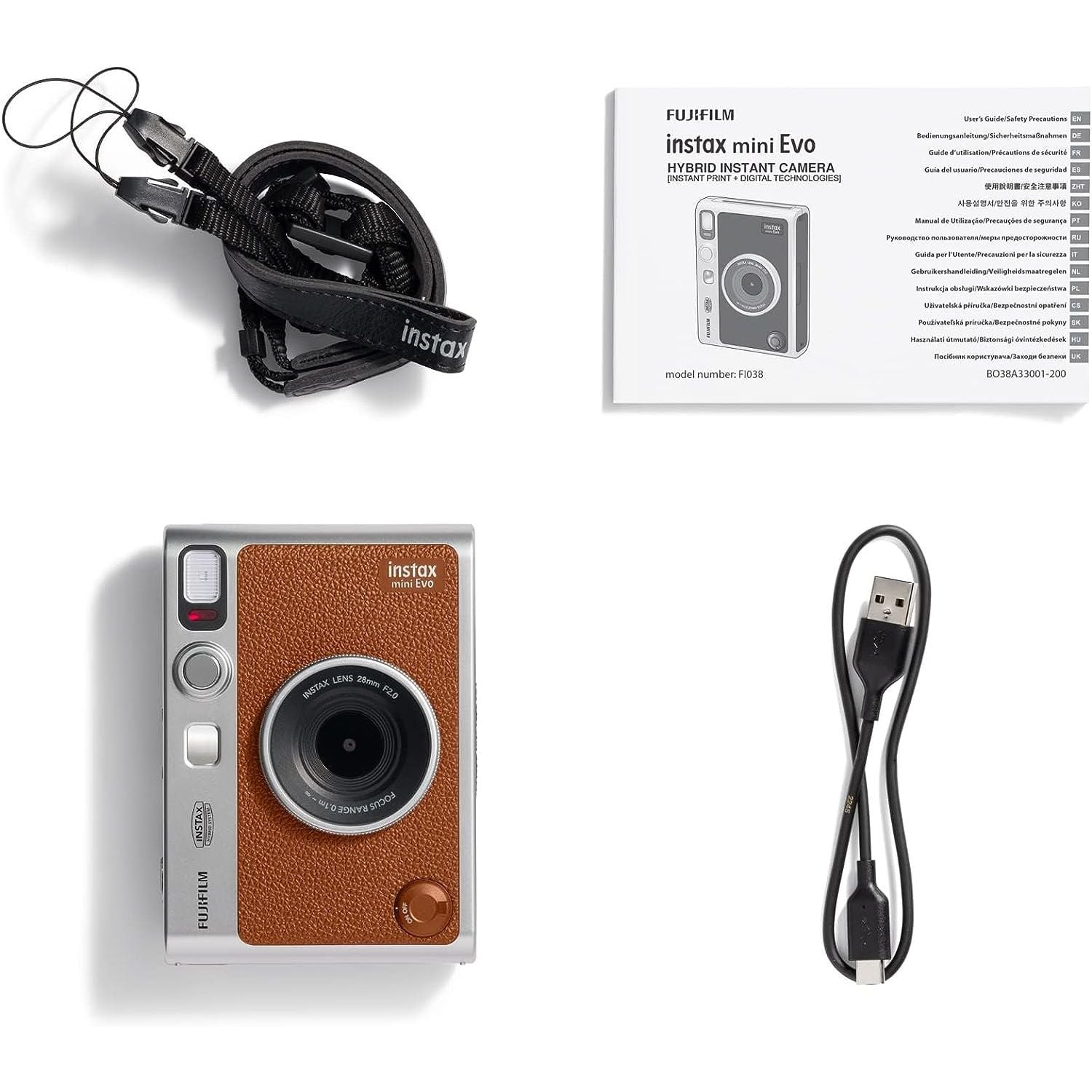 Fujifilm Instax Mini EVO Hybride Brown GARANZIA UFFICIALE 2 ANNI ITALIA