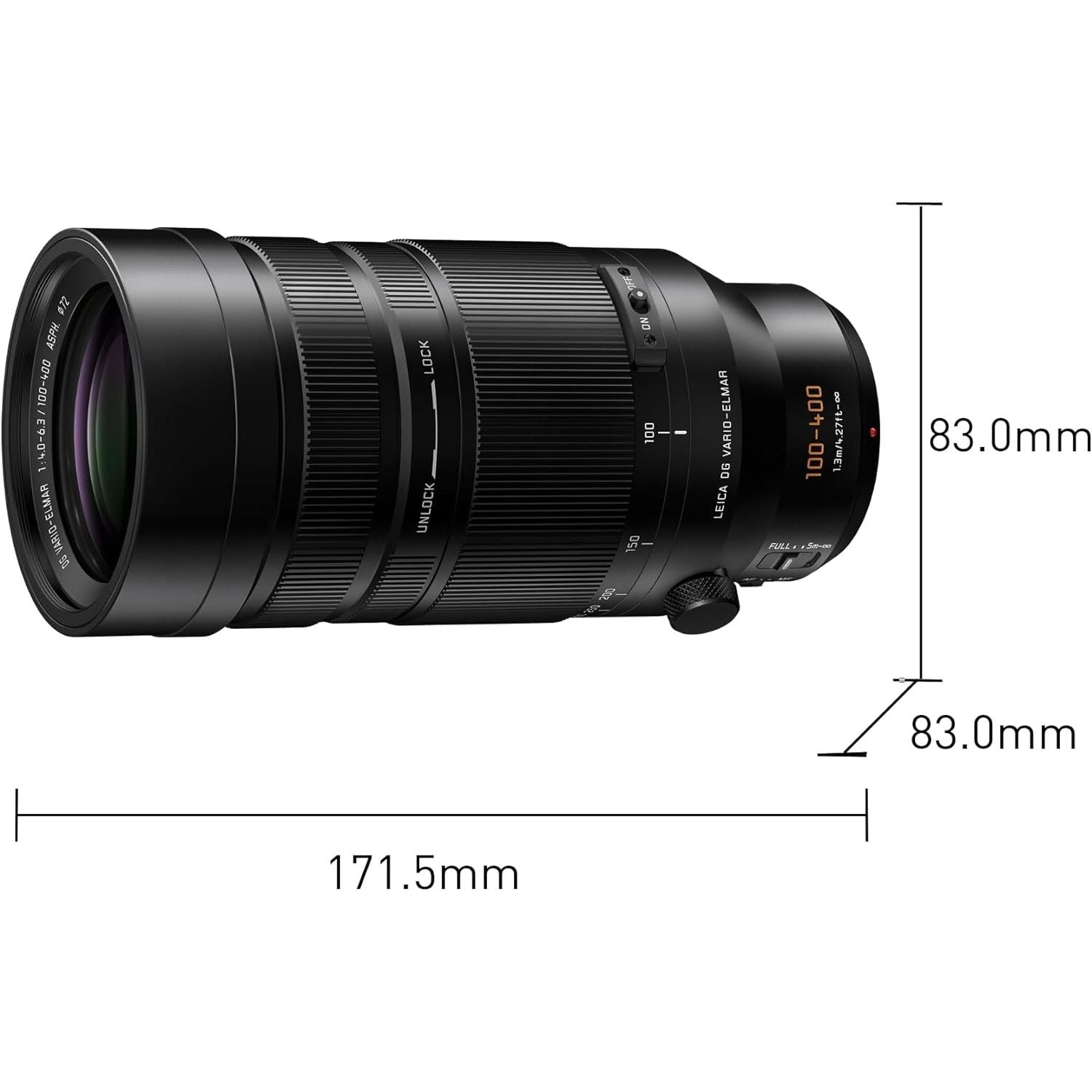 Panasonic Leica DGVario-Elmar 100-400mm F4.0-6.3 II ASPH. POWER O.I.S. GARANZIA FOWA 4 ANNI