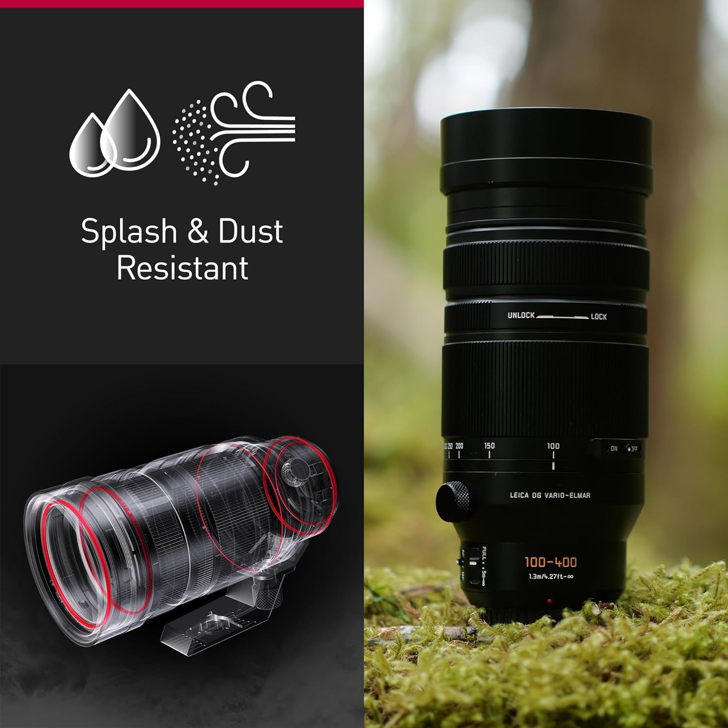 Panasonic Leica DGVario-Elmar 100-400mm F4.0-6.3 II ASPH. POWER O.I.S. GARANZIA FOWA 4 ANNI