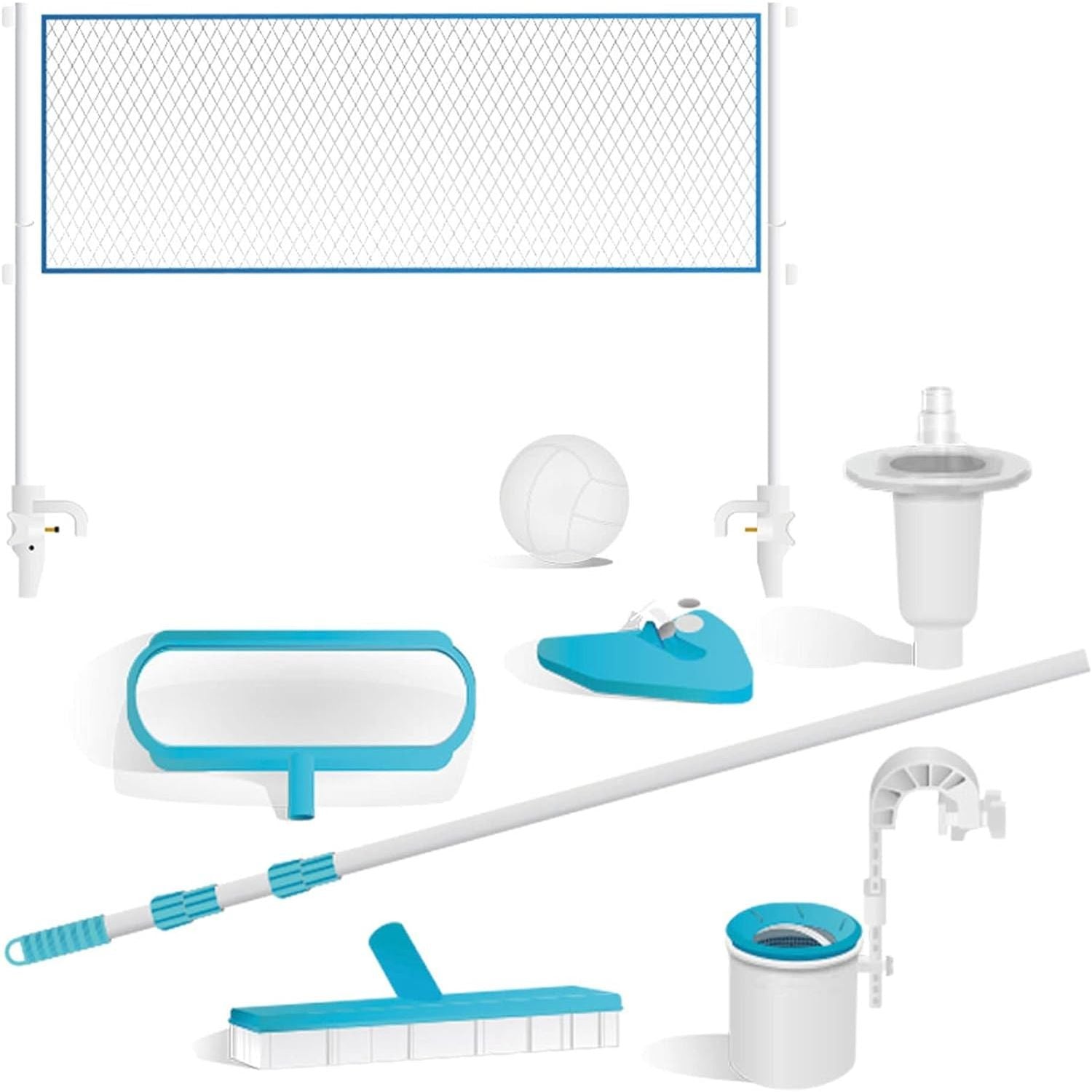 Intex 26368 Piscina Rettangolare Ultra XTR Frame 732x366x132 Cm Con Set Pallavolo Incluso