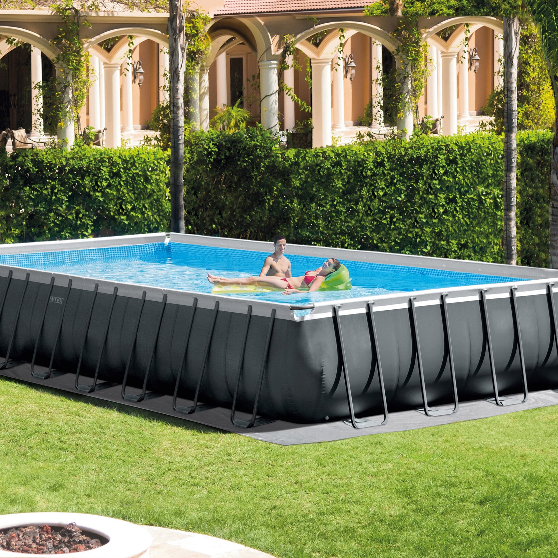 Intex 26374 Piscina Rettangolare Ultra XTR Frame 975x488x132 Cm Con Pompa Filtro Da 10500 L/h