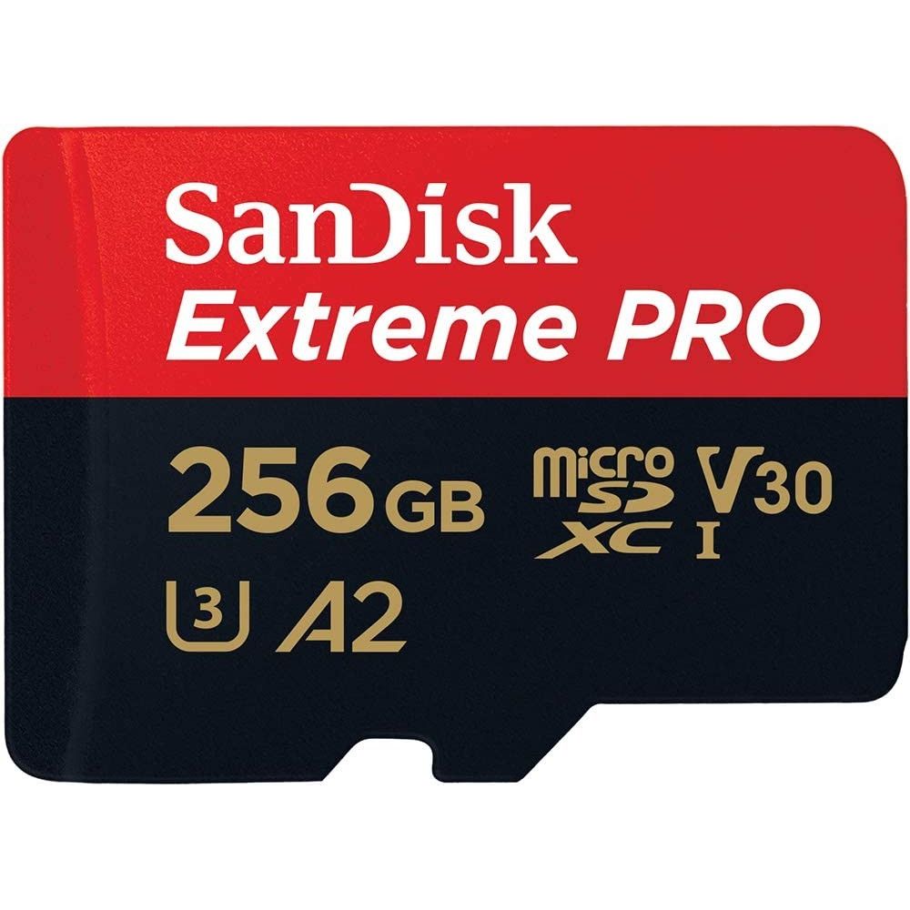 SanDisk micro SD Extreme PRO UHS-1 Con Adattatore (256GB) GARANZIA ITALIA 5 ANNI + SanDisk Custodia Schede di Memoria