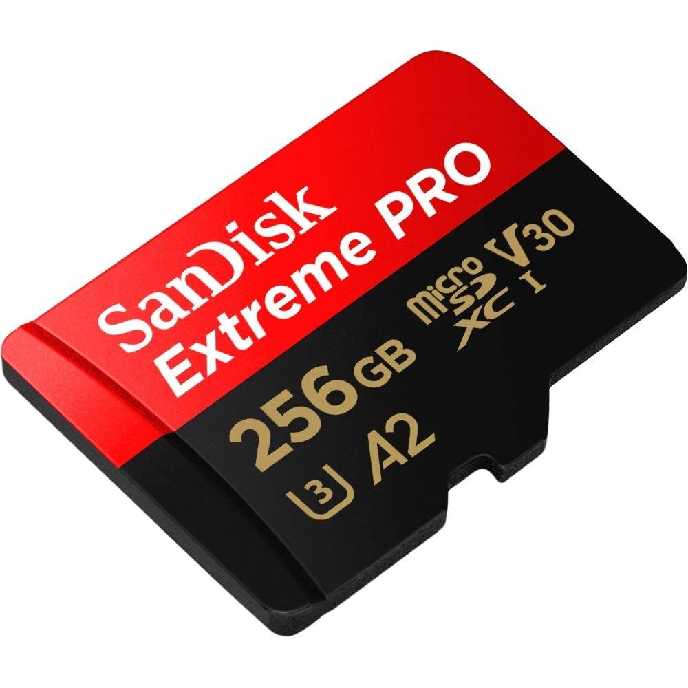 SanDisk micro SD Extreme PRO UHS-1 Con Adattatore (256GB) GARANZIA ITALIA 5 ANNI + SanDisk Custodia Schede di Memoria