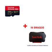 SanDisk micro SD Extreme PRO UHS-1 Con Adattatore (256GB) GARANZIA ITALIA 5 ANNI + SanDisk Custodia Schede di Memoria