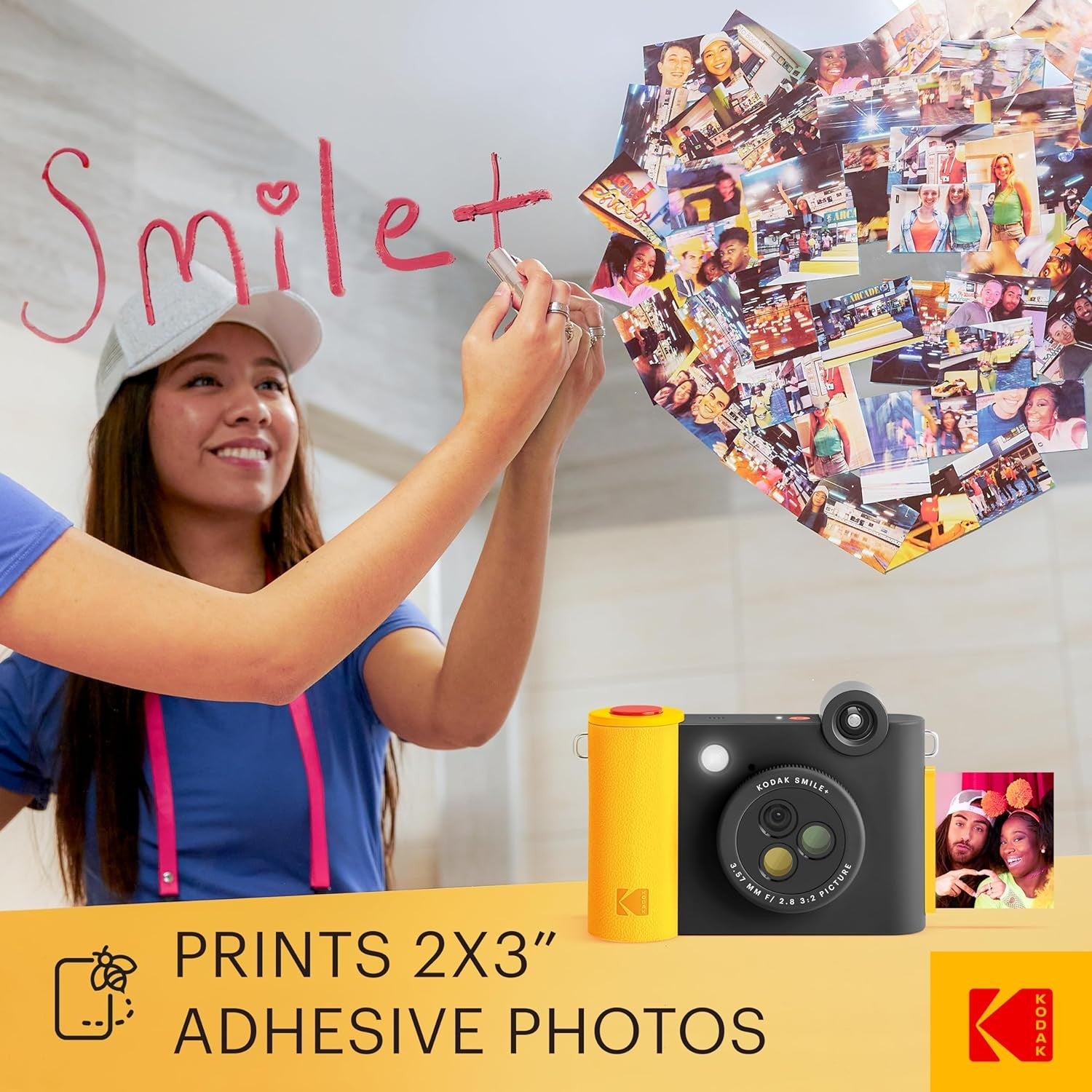 Kodak SMILE+ Black GARANZIA ITALIA POLYPHOTO 2 ANNI