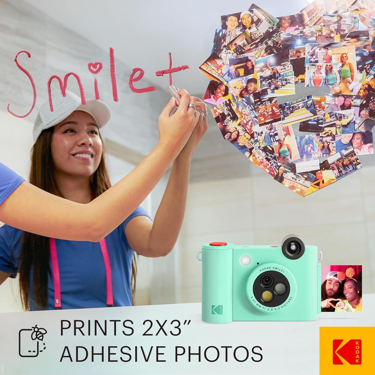 Kodak SMILE+ Green GARANZIA ITALIA POLYPHOTO 2 ANNI