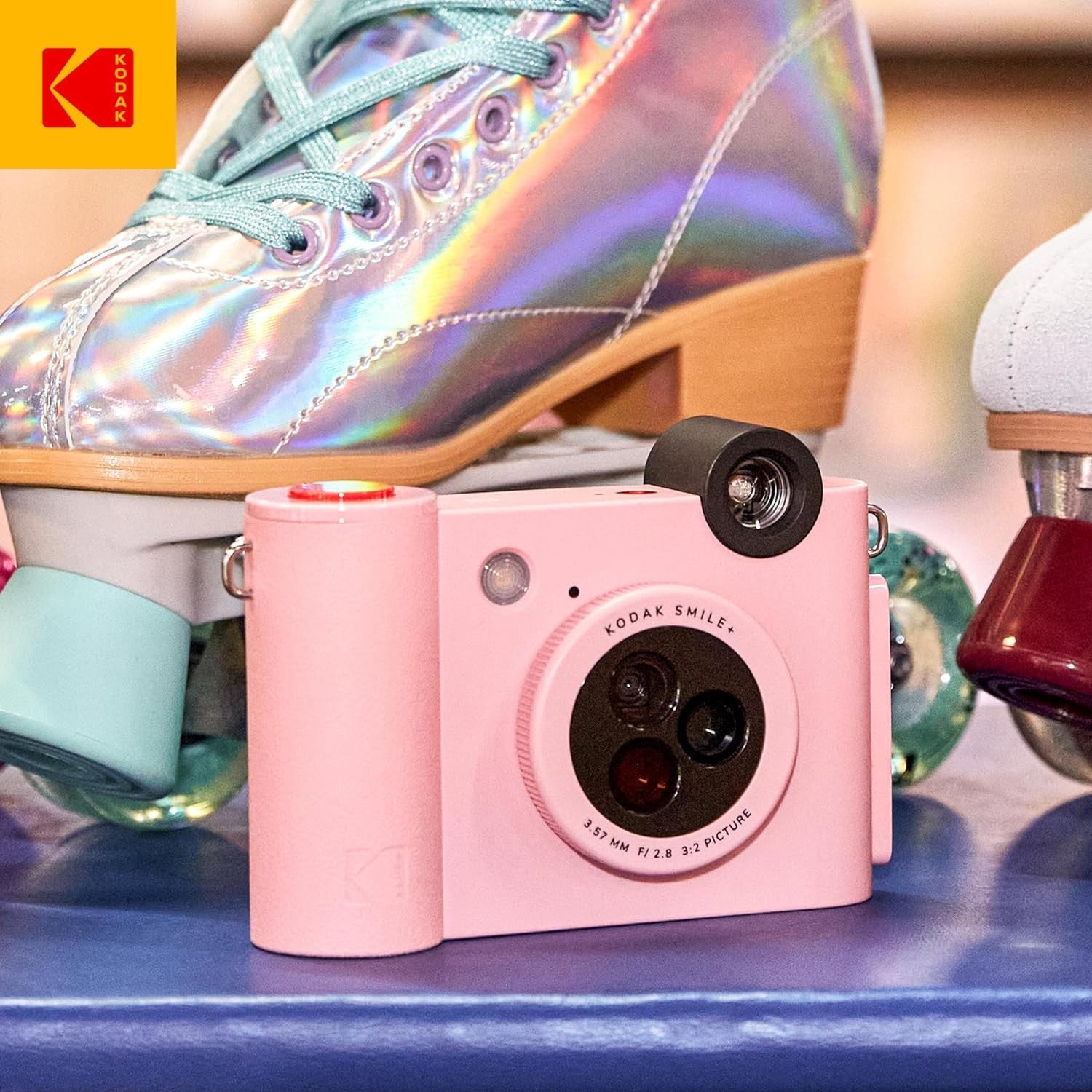 Kodak SMILE+ Pink GARANZIA ITALIA POLYPHOTO 2 ANNI