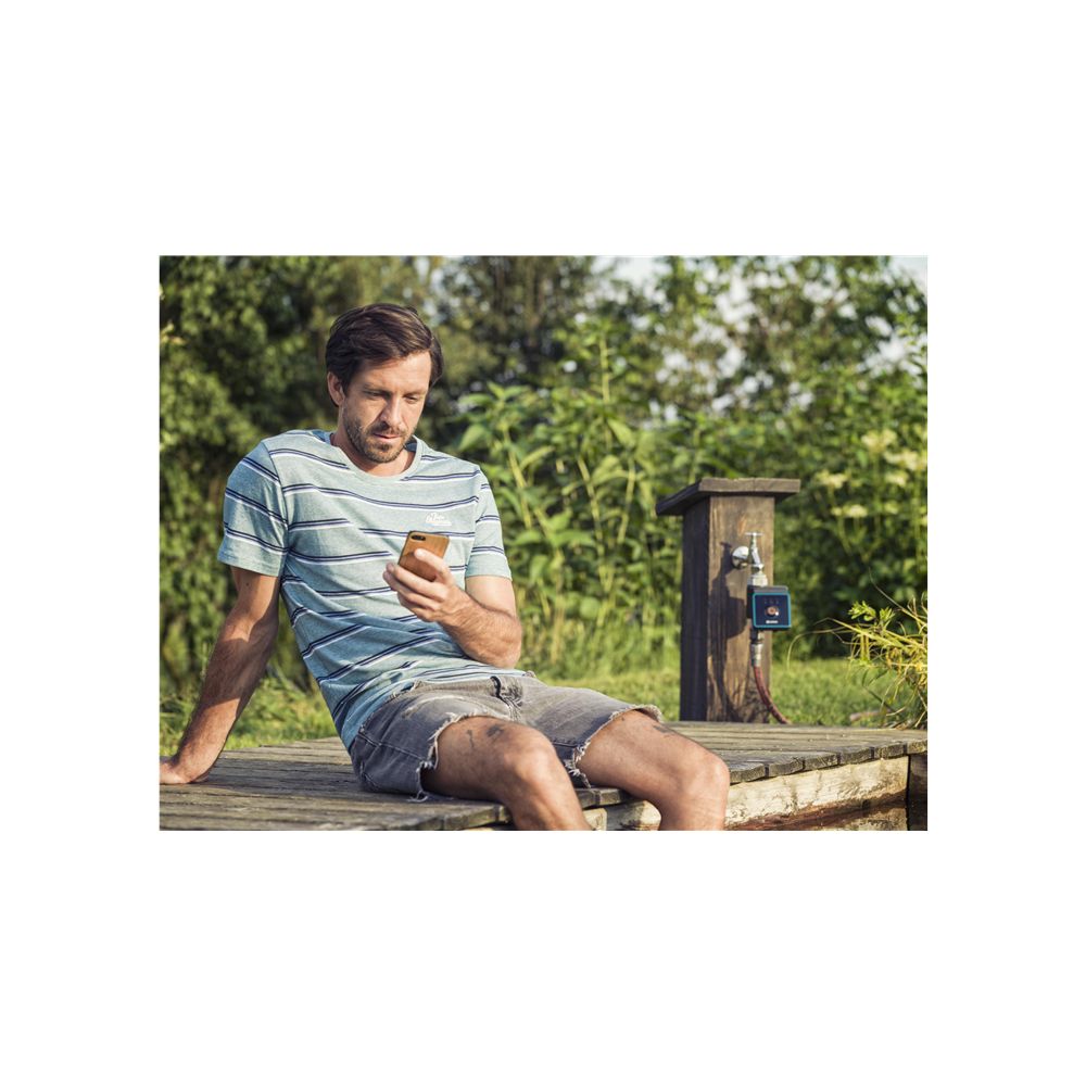 Gardena Computer Per Irrigazione Con App Bluetooth Cicli Di Irrigazione In 3 Programmi, Portata 10 Mt