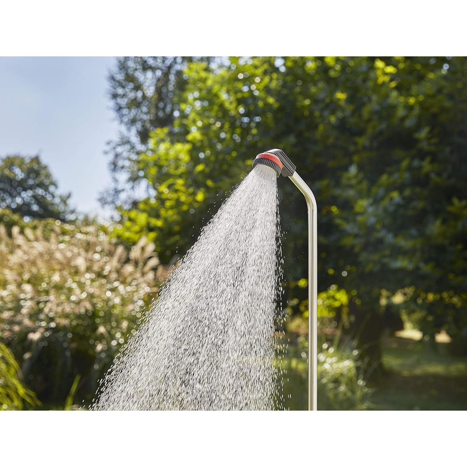 Gardena Doccia Da Giardino Modello Solo Flusso Acqua Regolabile Sino Alla Chiusura, Con Picchetto Per Il Fissaggio
