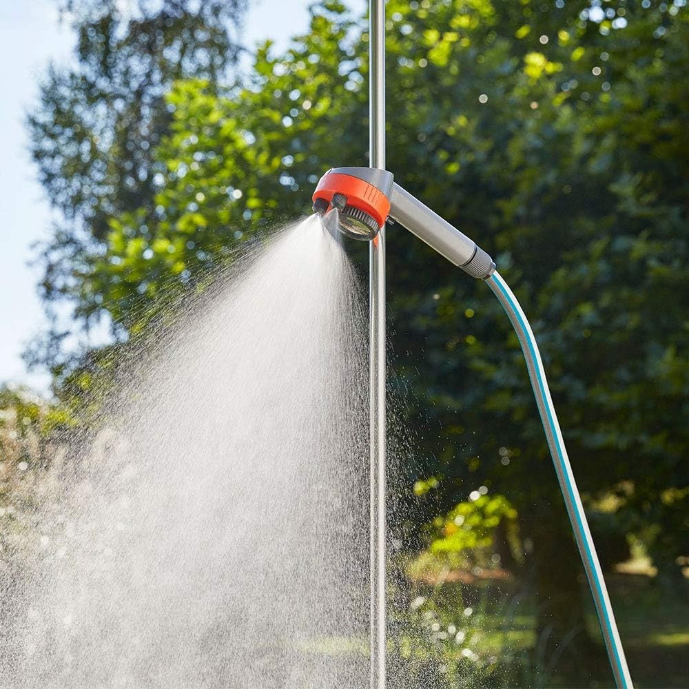 Gardena Doccia Da Giardino Modello Trio Con 2 Tipi Di Getto, Flusso Acqua Regolabile