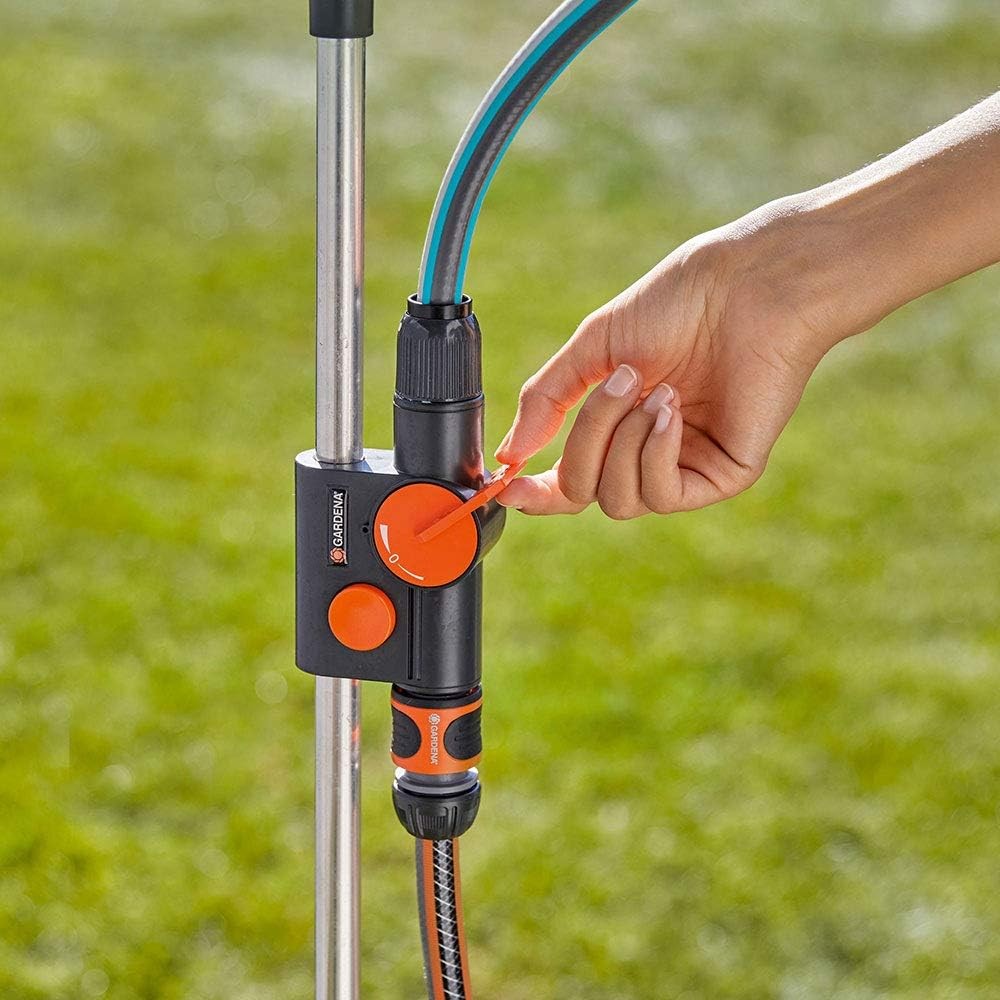 Gardena Doccia Da Giardino Modello Trio Con 2 Tipi Di Getto, Flusso Acqua Regolabile