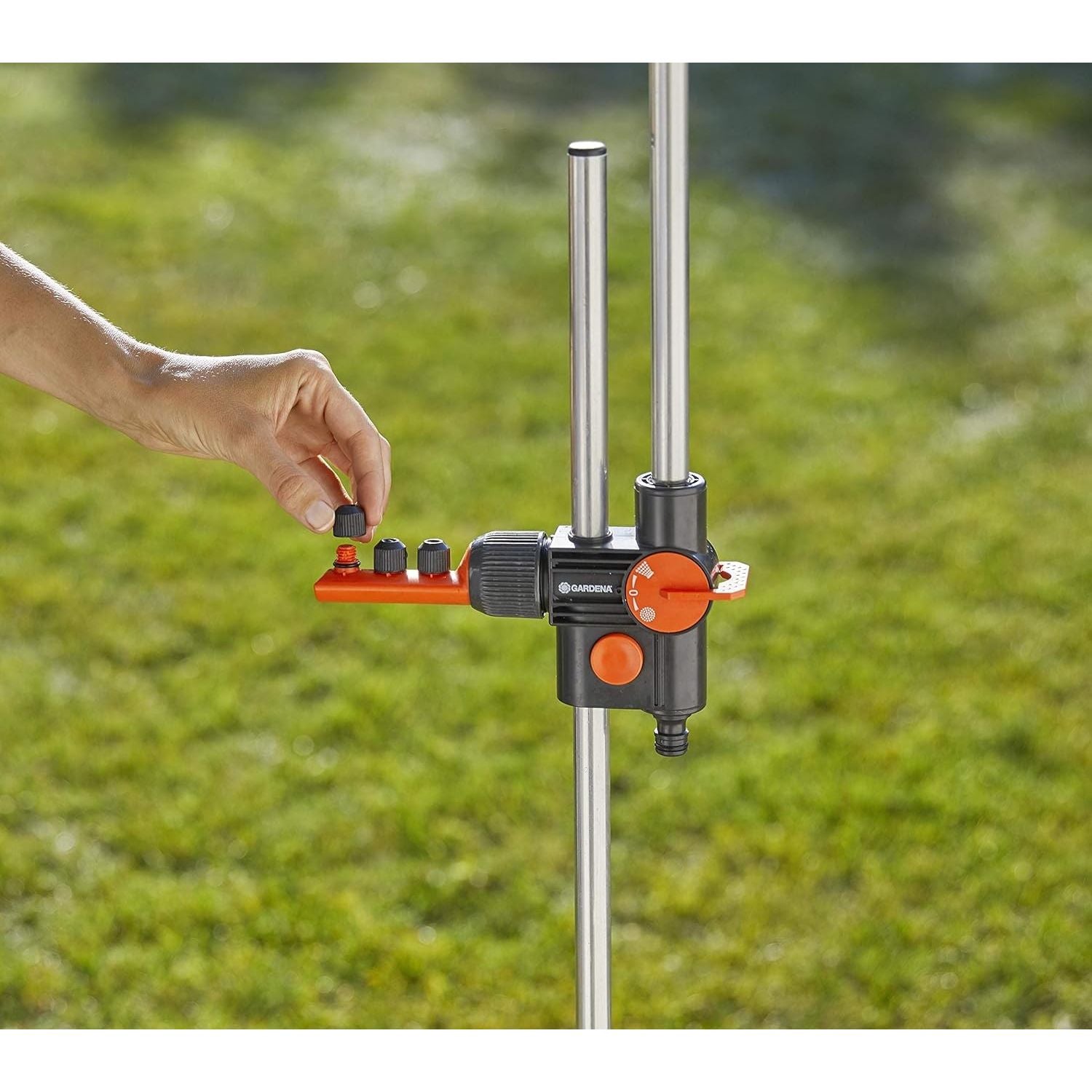 Gardena Doccia Da Giardino Modello Duo Con 2 Tipi Di Getto A Pioggia e Nebulizzato