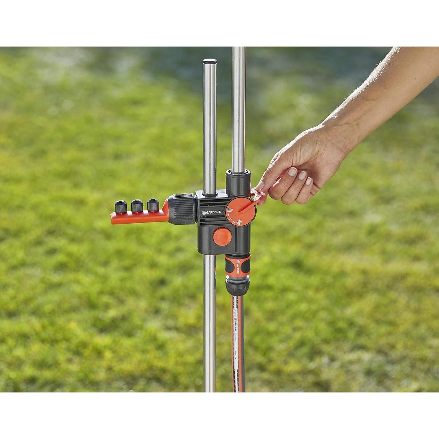 Gardena Doccia Da Giardino Modello Duo Con 2 Tipi Di Getto A Pioggia e Nebulizzato