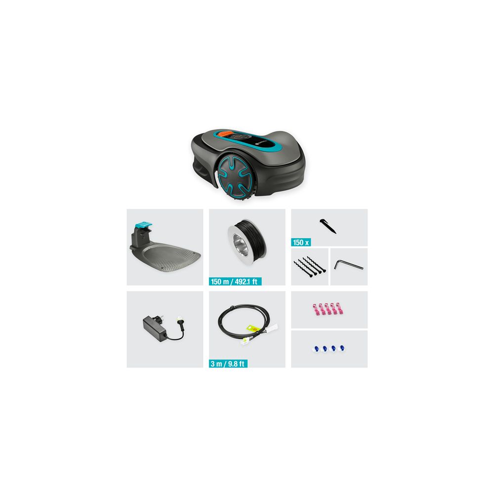 Gardena Robot Rasaerba Modello Sileno Minimo Per Prati Fino a 250 Mq