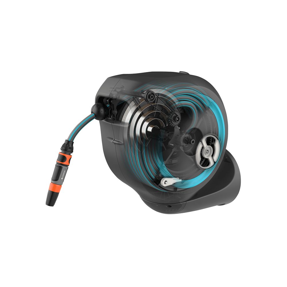 Gardena Avvolgitubo A Parete RollUp S 15m Colore Turchese