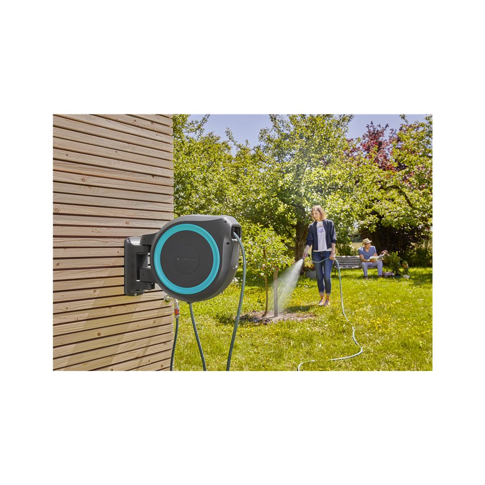 Gardena Avvolgitubo A Parete RollUp L 30m Colore Turchese