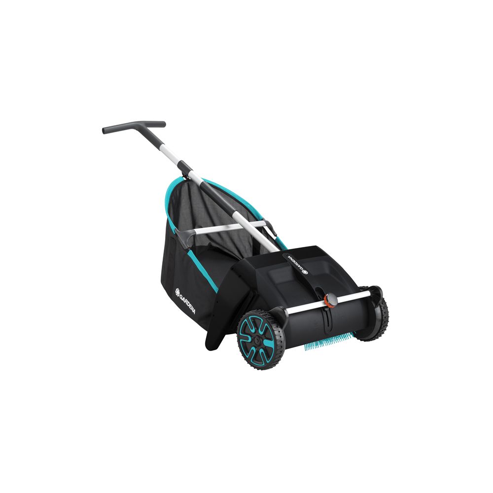 Gardena Raccogli Foglie Spazzatrice Per Giardino Con Sacco Di Raccolta Estraibile Spazzole Rotanti E Impugnatura Ergonomica