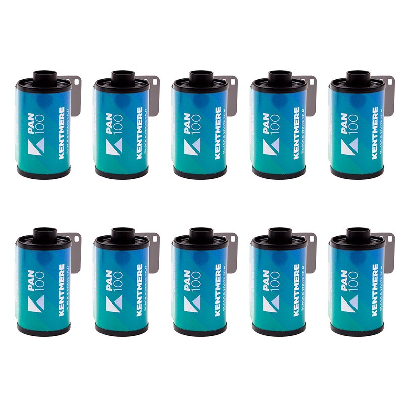 KENTEMERE PAN 100 36 BLACK E WHITE 135mm (Confezione da 10)